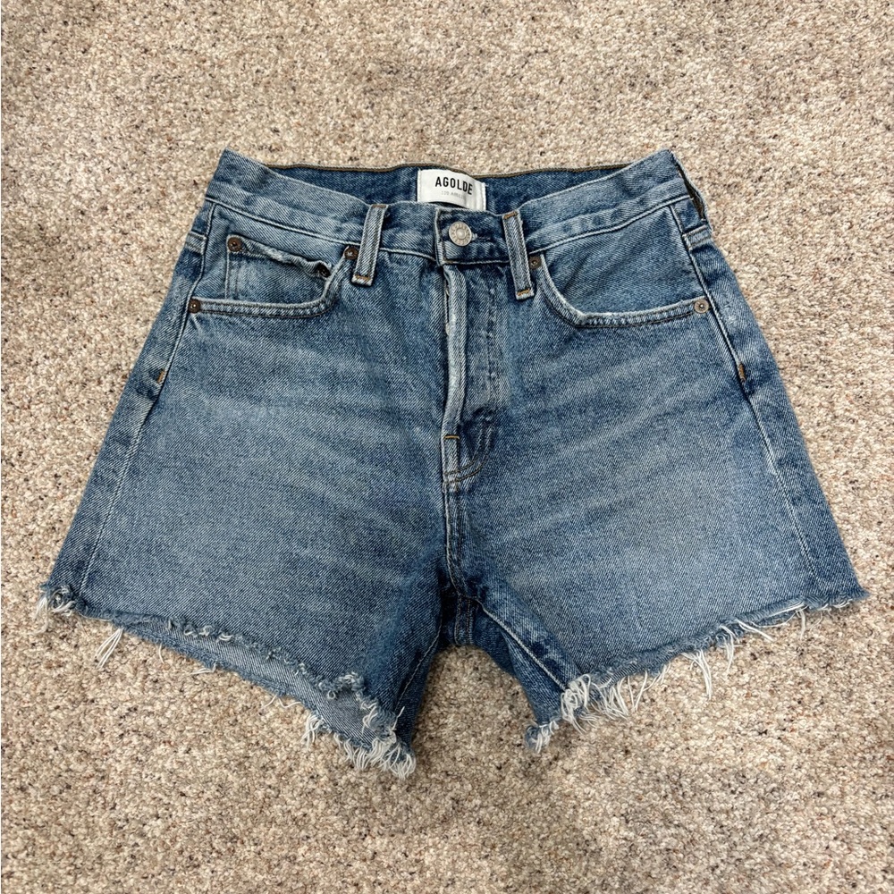 Agolde Classic Blue Jean Shorts